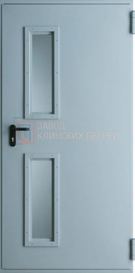 Противопожарная дверь с порошковым напылением с двумя стеклопакетами ПРПЖ-15 с порошковым напылением с двумя стеклопакетами ПРПЖ-15