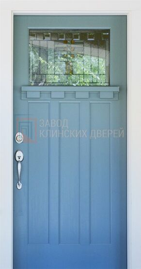 Входная дверь с МДФ и витражом ВТЖ-04 с МДФ и витражом ВТЖ-04